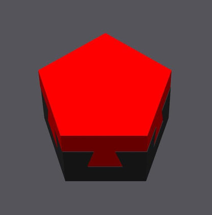Impossible Dovetail in a Pentagon Puzzle - 3D Printed Brain Teaser, Unique Gift for Puzzle Lovers, Craftsmanship Challenge