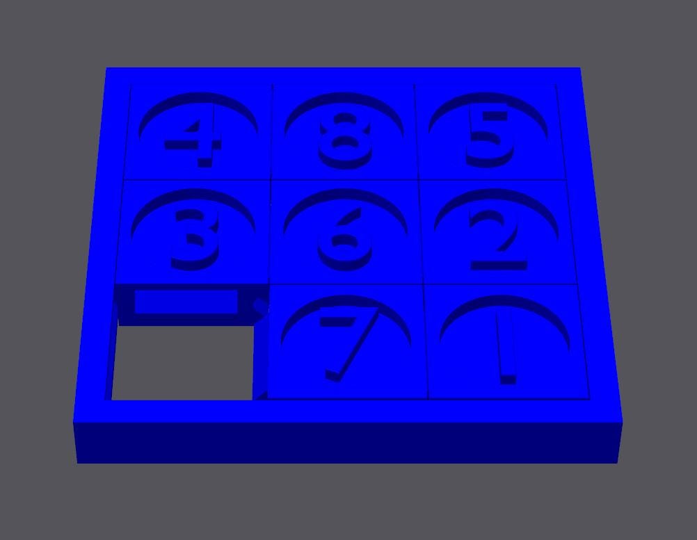 Sliding Puzzle - 3D High Quality Print for Endless Fun - Perfect Gift for Teachers, Students & Puzzle Lovers