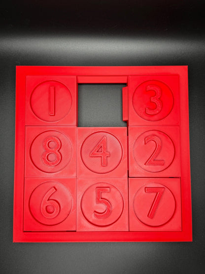 Sliding Puzzle - 3D High Quality Print for Endless Fun - Perfect Gift for Teachers, Students & Puzzle Lovers