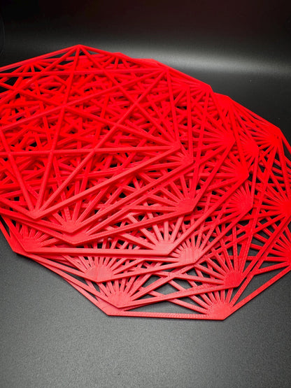 Summation n-1 Math Decorations - Geometric Line Art Circles for STEM and Math Lovers | Unique 3D Printed Decor