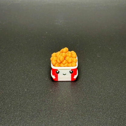 Handmade Cute Fast Food Keycaps, Burger, Fries, Popcorn, Hot Dog Keycaps for Cherry MX - Cute Custom Artisan Gift - Keycap Set for Him & Her