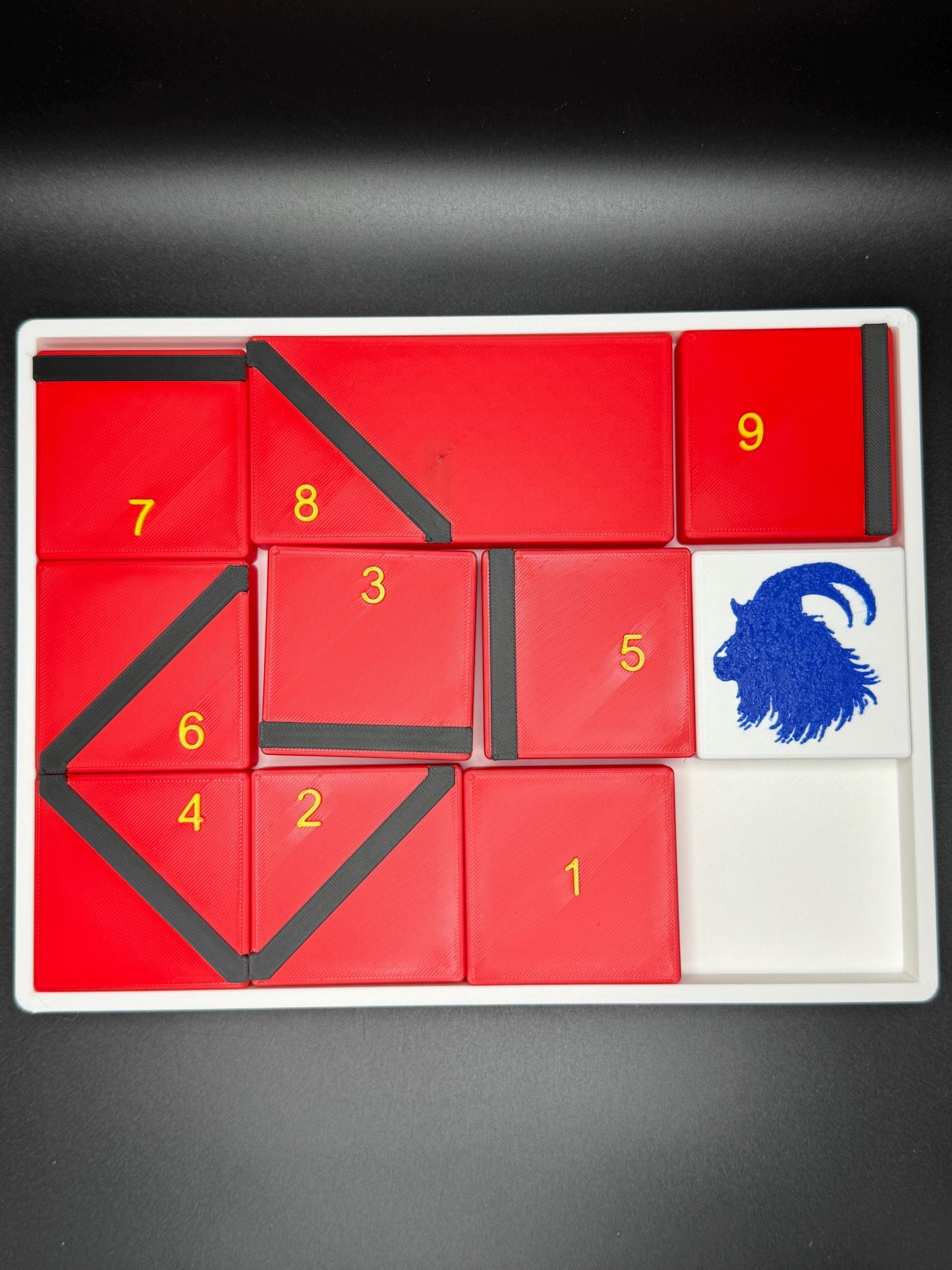Get My Goat Puzzle - Modern Recreation of 1914 Sliding Puzzle - Large 3D Puzzle 25x19cm, Sliding Piece Challenge, Get the Goat in the Square