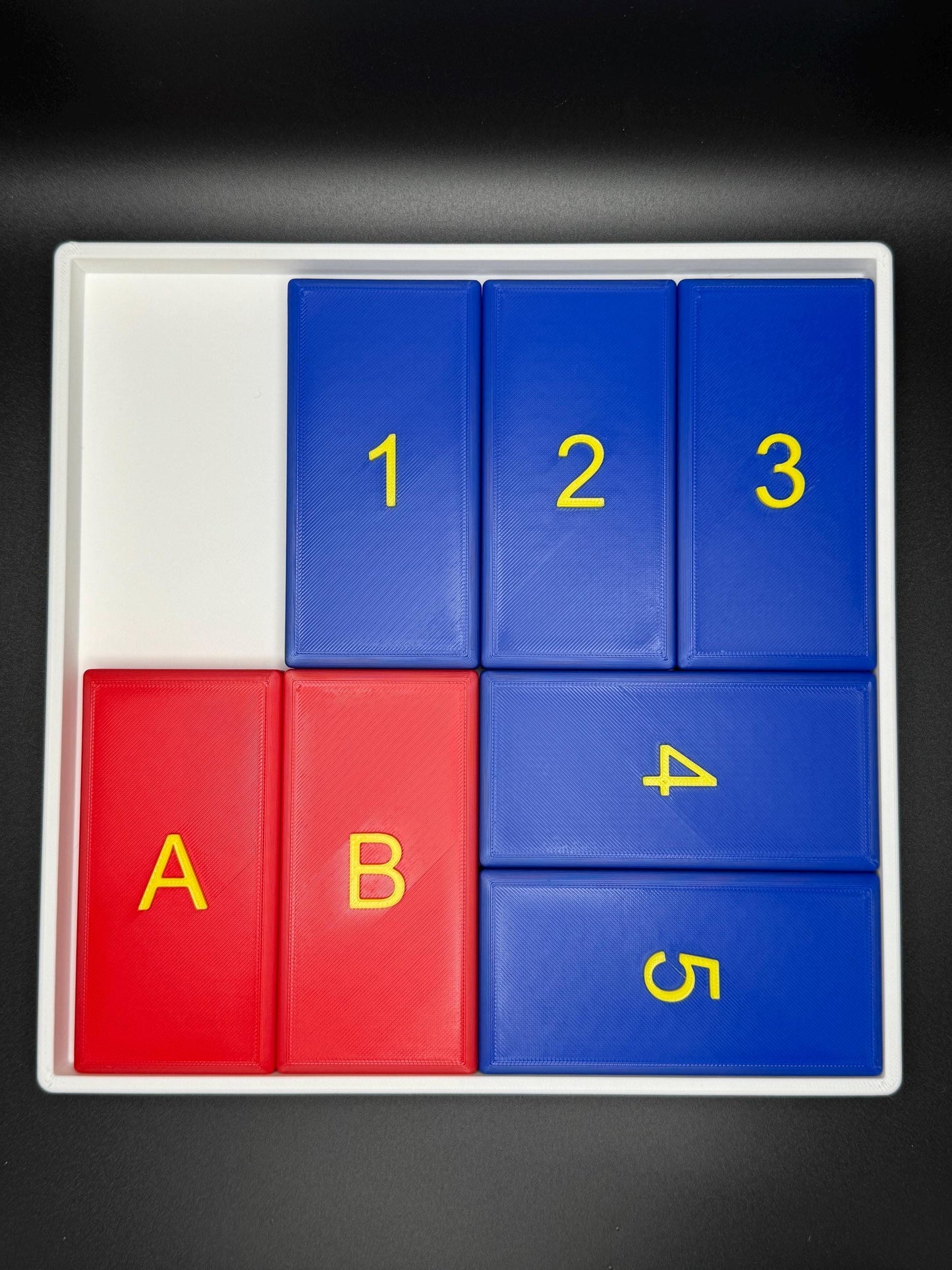 The A and B Puzzle - Modern Recreation of a Classic Sliding Puzzle - Large 3D Puzzle 24x24cm, Sliding Piece Challenge