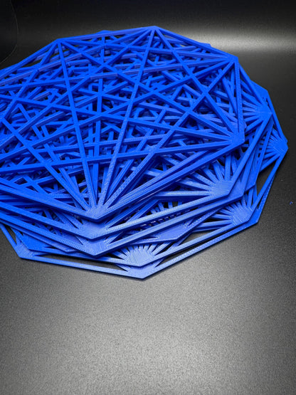 Summation n-1 Math Decorations - Geometric Line Art Circles for STEM and Math Lovers | Unique 3D Printed Decor