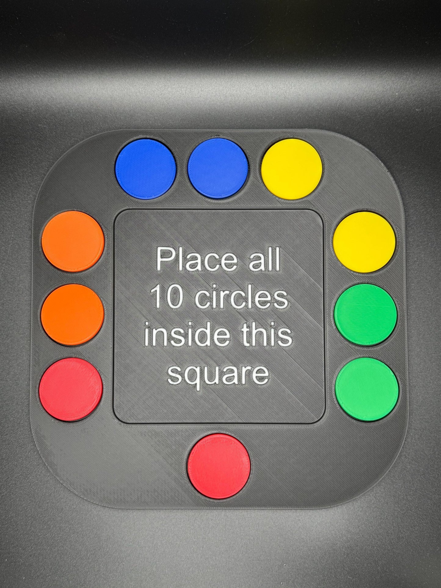 Large Penny Puzzle-Inspired Circle Challenge - 230x230mm Fun Brain Teaser for All Ages | Unique 3D Printed Game