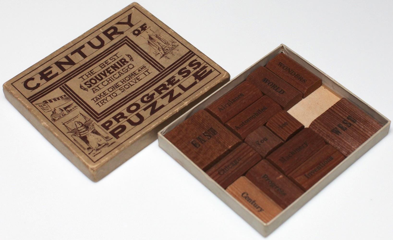 Century of Progress Puzzle - 1933 Classic Standard Trailer Co. Sliding Puzzle, High Quality 3D Print, Nostalgic Decor Gift