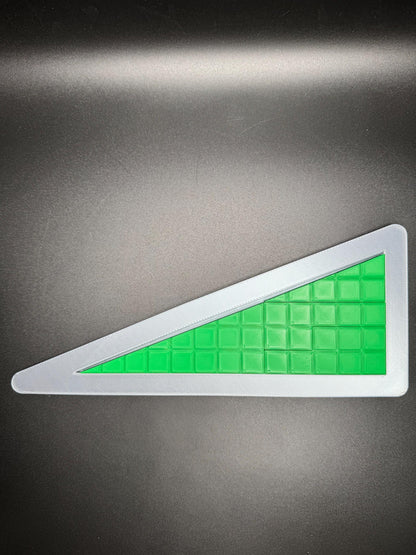 Triangle Puzzle With Display Tray - STEM Learning Tool for All Ages, Arrange 4 Pieces to Create Fun Shapes & Promote Critical Thinking