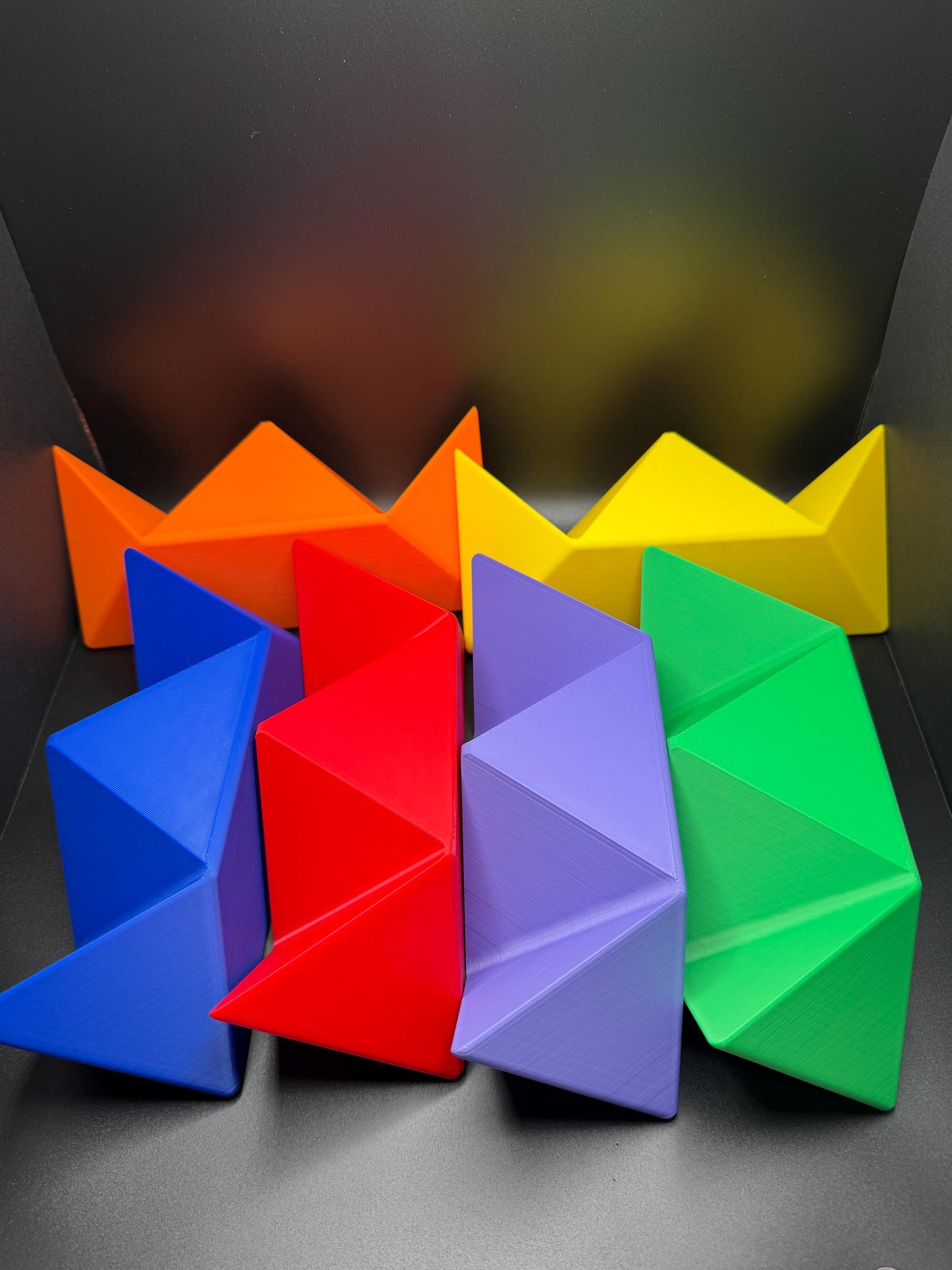 6 Piece Star Burr Puzzle - 3D Printed Quality Gift for Teachers, Students & Home Décor - Unique Art Piece for Him or Her
