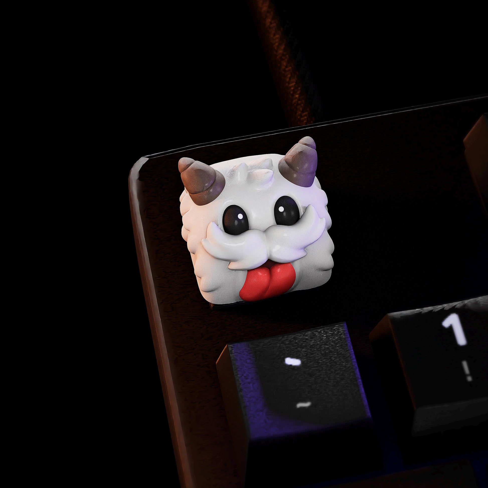 Handmade Poros League of Legends Keycaps for Cherry MX, Artisan Keycaps, Poro, Baron Nashor, Reno, Gifts for Him & Her 3D Printed