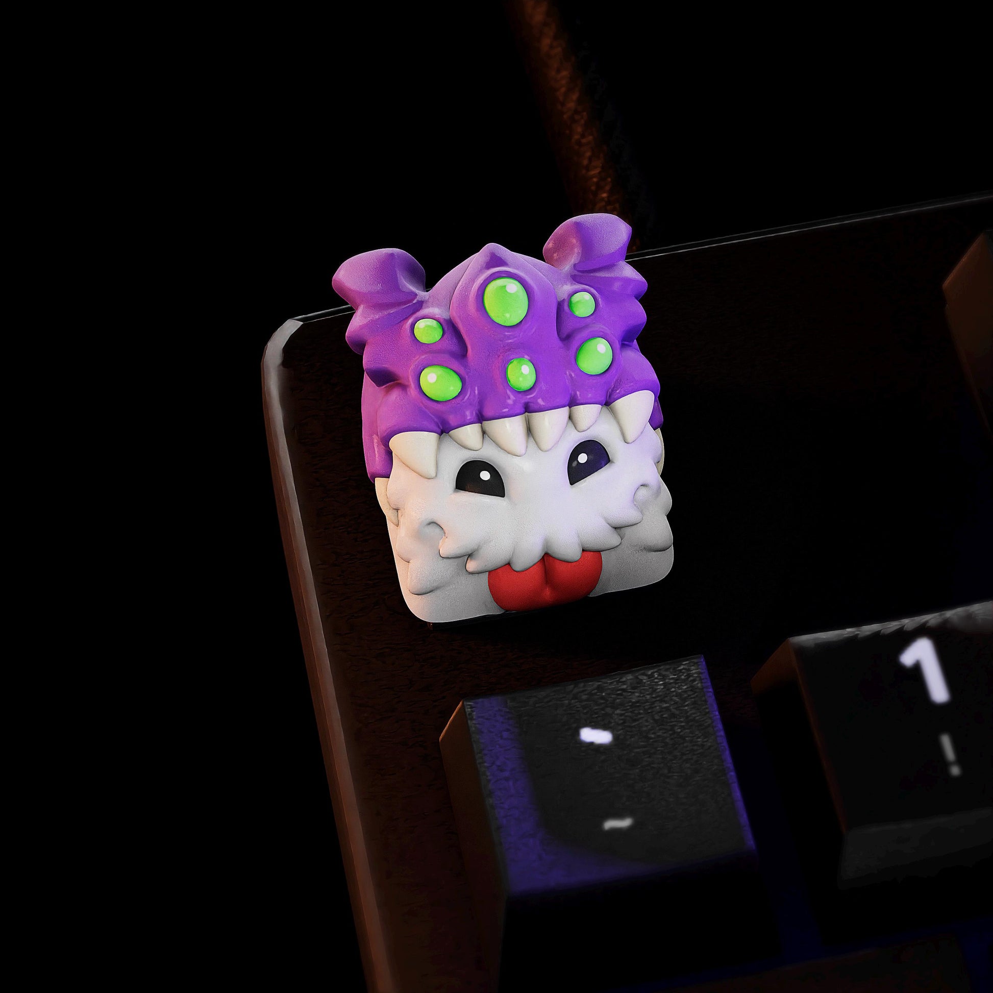 Handmade Poros League of Legends Keycaps for Cherry MX, Artisan Keycaps, Poro, Baron Nashor, Reno, Gifts for Him & Her 3D Printed