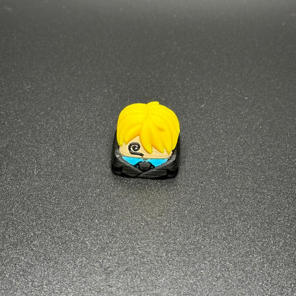 Handmade Anime Keycaps - Monkey, Zoro, Sanji for Cherry MX - Custom Artisan - Perfect Anime Fan Gift