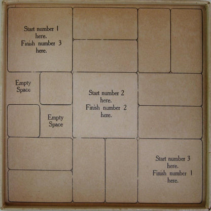 Sliding Block Puzzle / ABC Puzzle - Sliding Puzzle - 3D Printed Classic 1927s Toy, Modern Vintage Puzzle, High Quality Brain Teaser Game