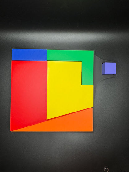 Magic Extra Piece Puzzle - Fit The Small Square for Unique Challenge, Brain Teaser Game, Fun Family Activity & Gift Idea - Up To 21x21 inch!