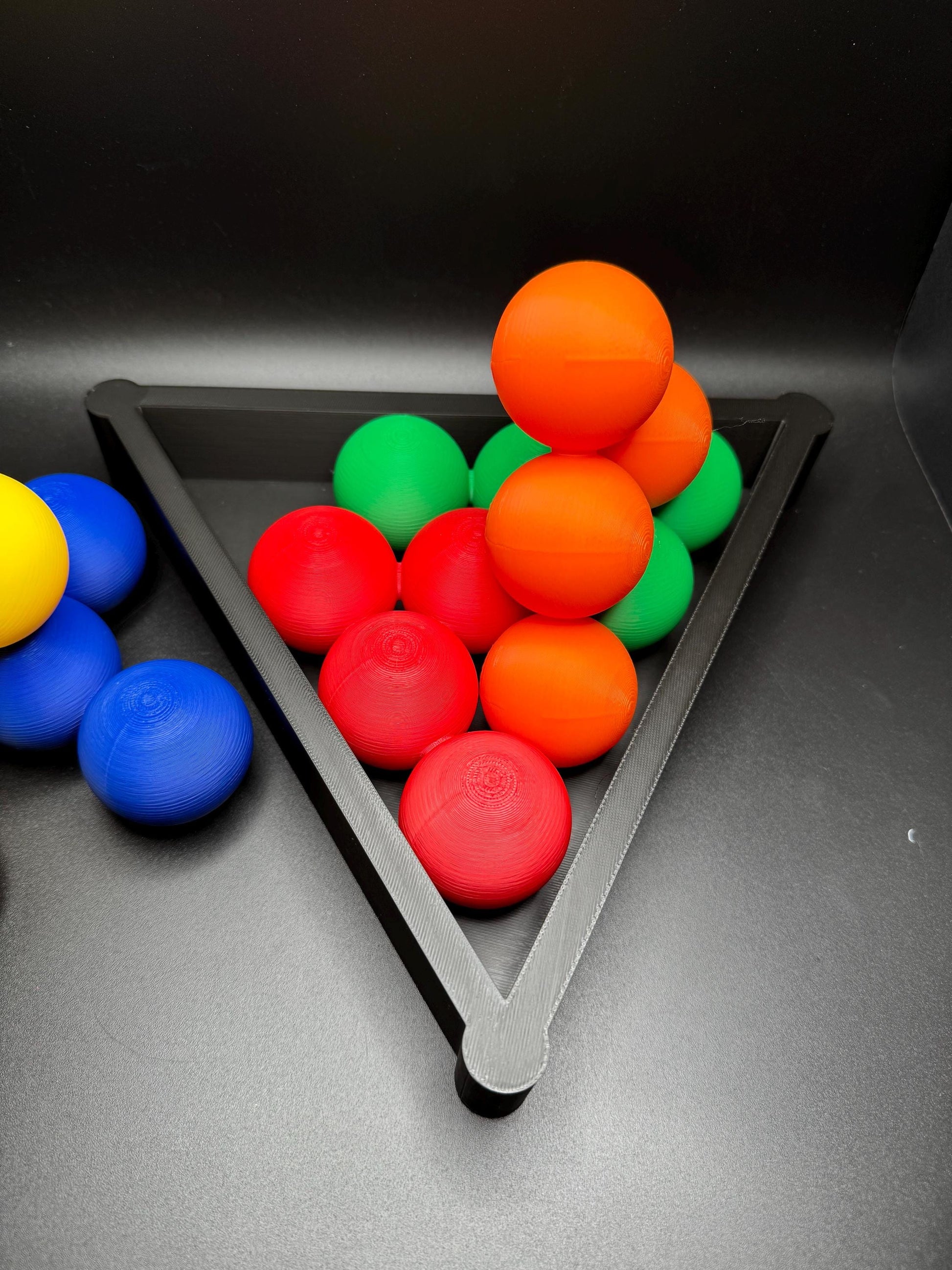 Intelligence Pyramid Puzzle - Fun 3D Mind Game, Stack Spheres to Create Pyramid, High Quality Large Size Brain Teaser
