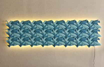 Escher's Birds and Fish Tessellation Print | Art Print Decor | Unique Wall Art | Home Decor | Geometric Patterns & Design