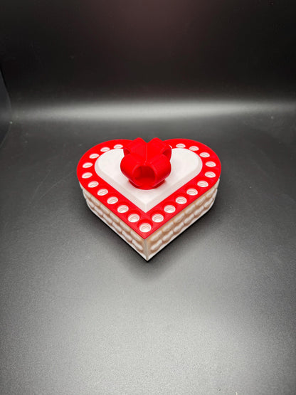 Annoying Valentines Gift Box - Unlock the Heart by Unscrewing Every Screw! Perfect for Valentines Day, Birthdays, Holidays, and More!