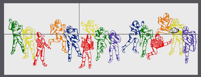 Disappearing Football Player Optical Illusion Puzzle | Fun Brain Teaser & Gift for Sports Lovers | Unique Home Décor