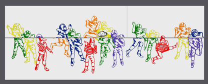 Disappearing Football Player Optical Illusion Puzzle | Fun Brain Teaser & Gift for Sports Lovers | Unique Home Décor