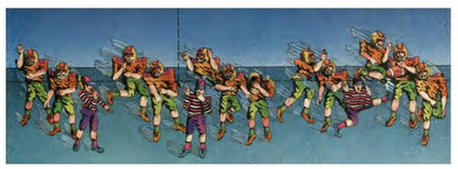 Disappearing Football Player Optical Illusion Puzzle | Fun Brain Teaser & Gift for Sports Lovers | Unique Home Décor