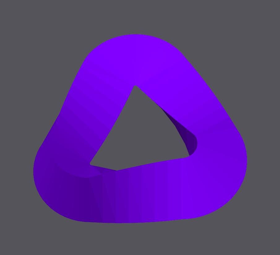 Mobius Objects for Studying Topology - 3D Printed Stylish Accent for Modern Home Decor, Teacher & Student Resource, Bookshelves, Tables