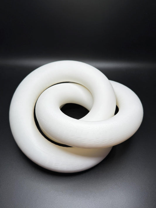 3D Printed Trefoil Knot - High Quality Gift for Teachers, Him or Her - Unique Decorative Art Piece