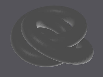 3D Printed Trefoil Knot - High Quality Gift for Teachers, Him or Her - Unique Decorative Art Piece