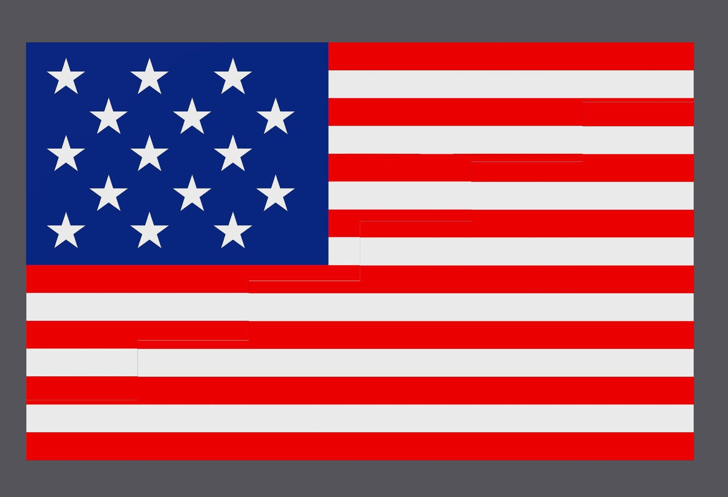 1795 American Flag Dissection Puzzle - Mind Bending Puzzle with 13 or 15 Stripes for All Ages, Educational & Fun