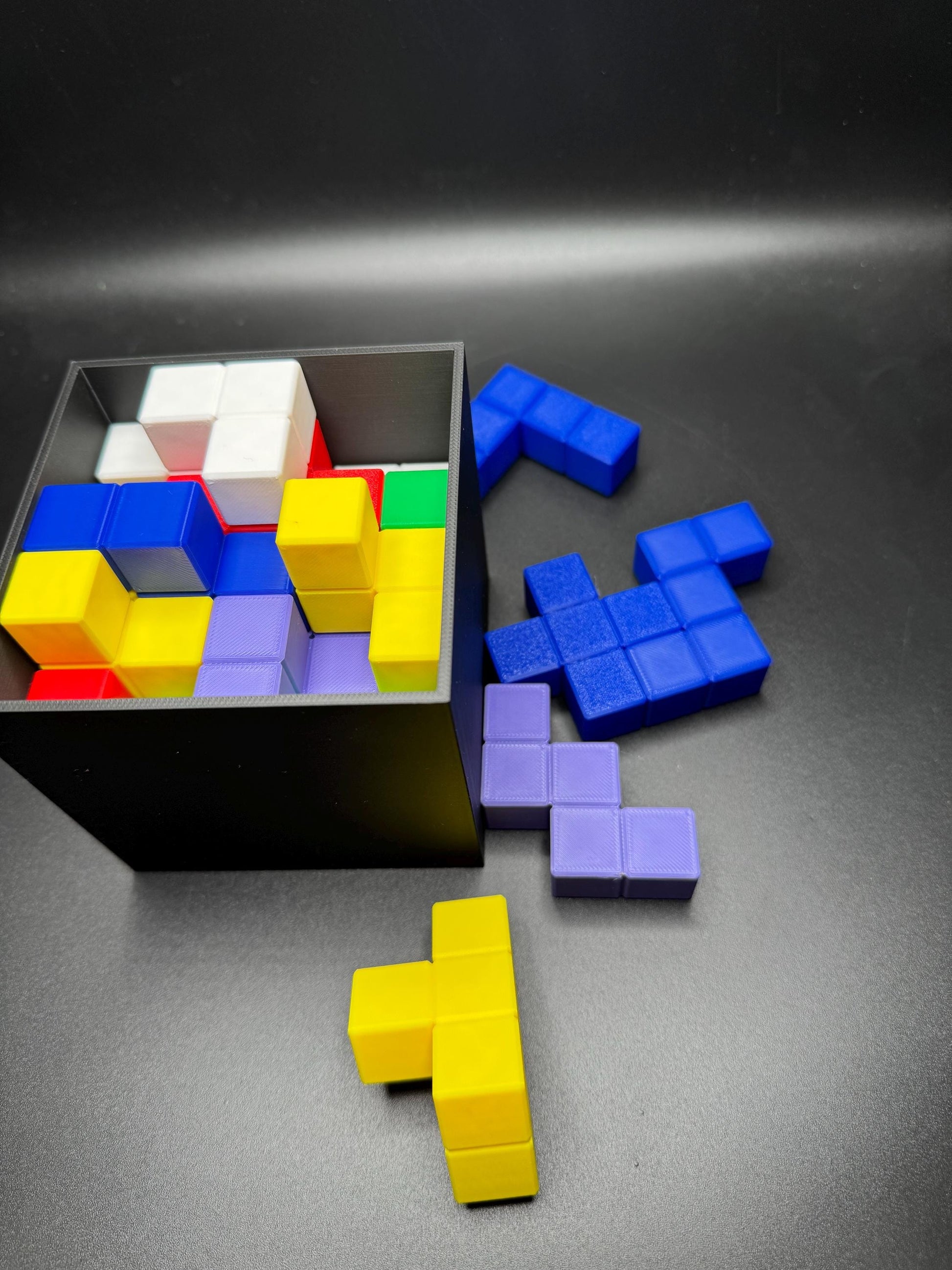Pentacubes Brain Teasers - Pack 25 Unique Pentacubes in a Cube, Very Challenging No Found Solutions Yet, Fun & Engaging Problem-Solving!