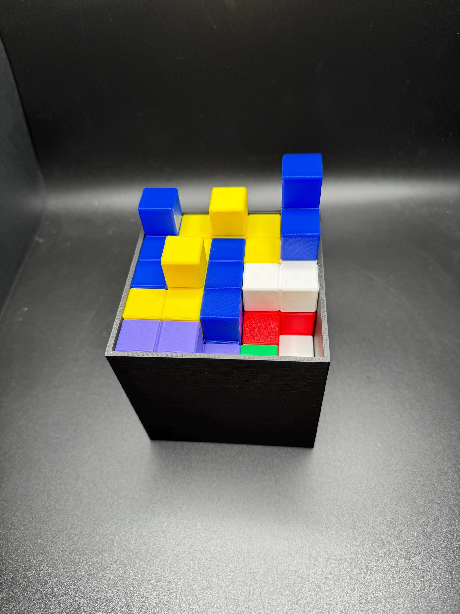 Pentacubes Brain Teasers - Pack 25 Unique Pentacubes in a Cube, Very Challenging No Found Solutions Yet, Fun & Engaging Problem-Solving!