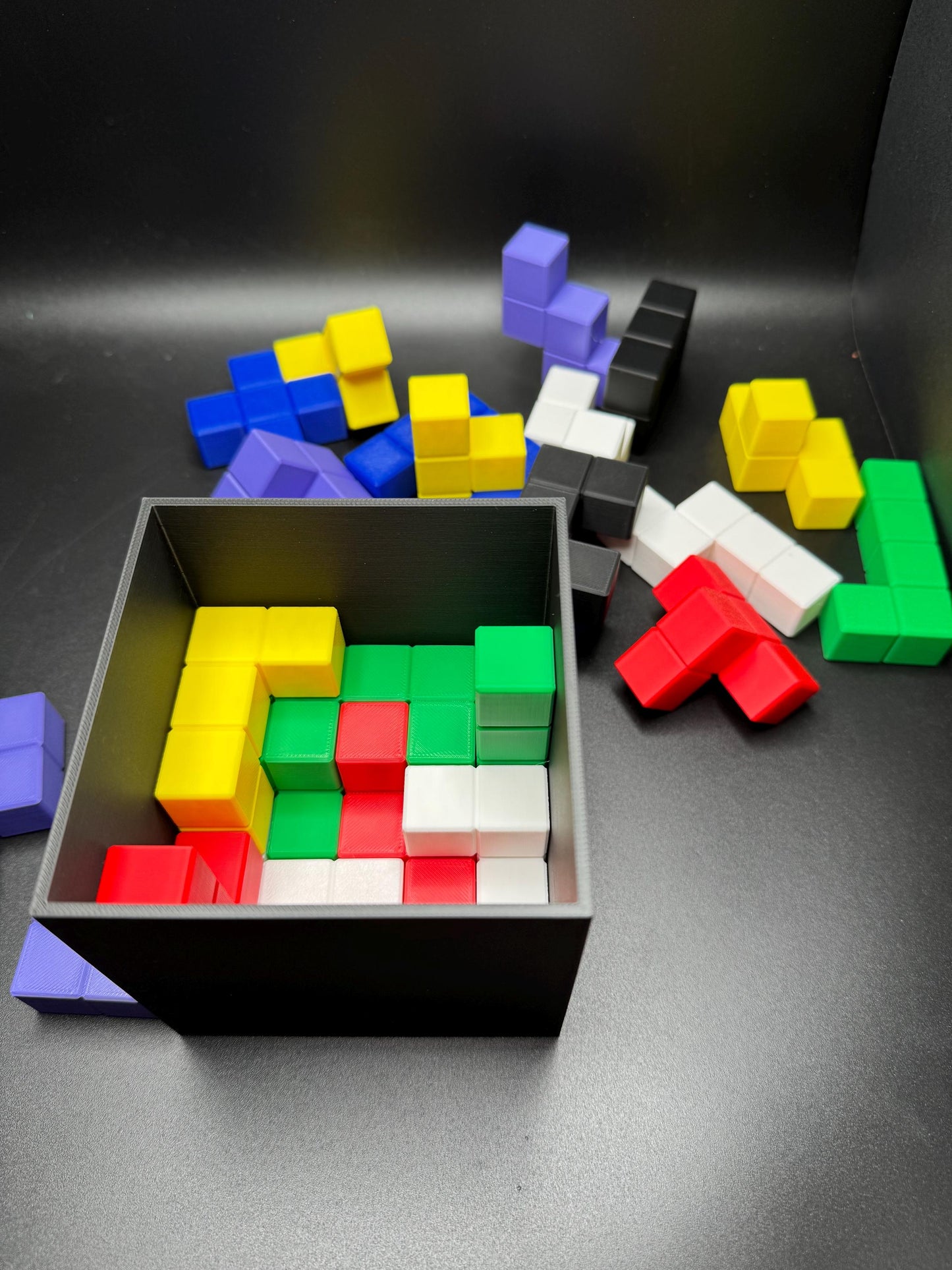 Pentacubes Brain Teasers - Pack 25 Unique Pentacubes in a Cube, Very Challenging No Found Solutions Yet, Fun & Engaging Problem-Solving!