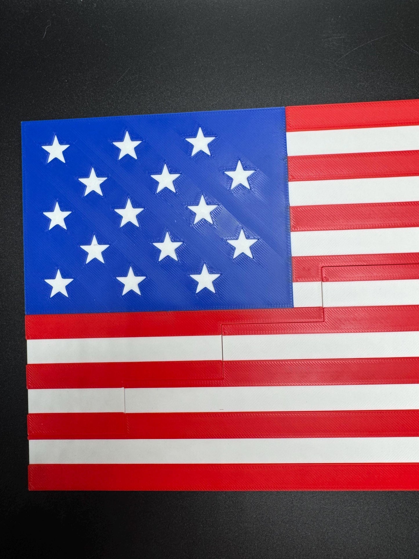 1795 American Flag Dissection Puzzle - Mind Bending Puzzle with 13 or 15 Stripes for All Ages, Educational & Fun