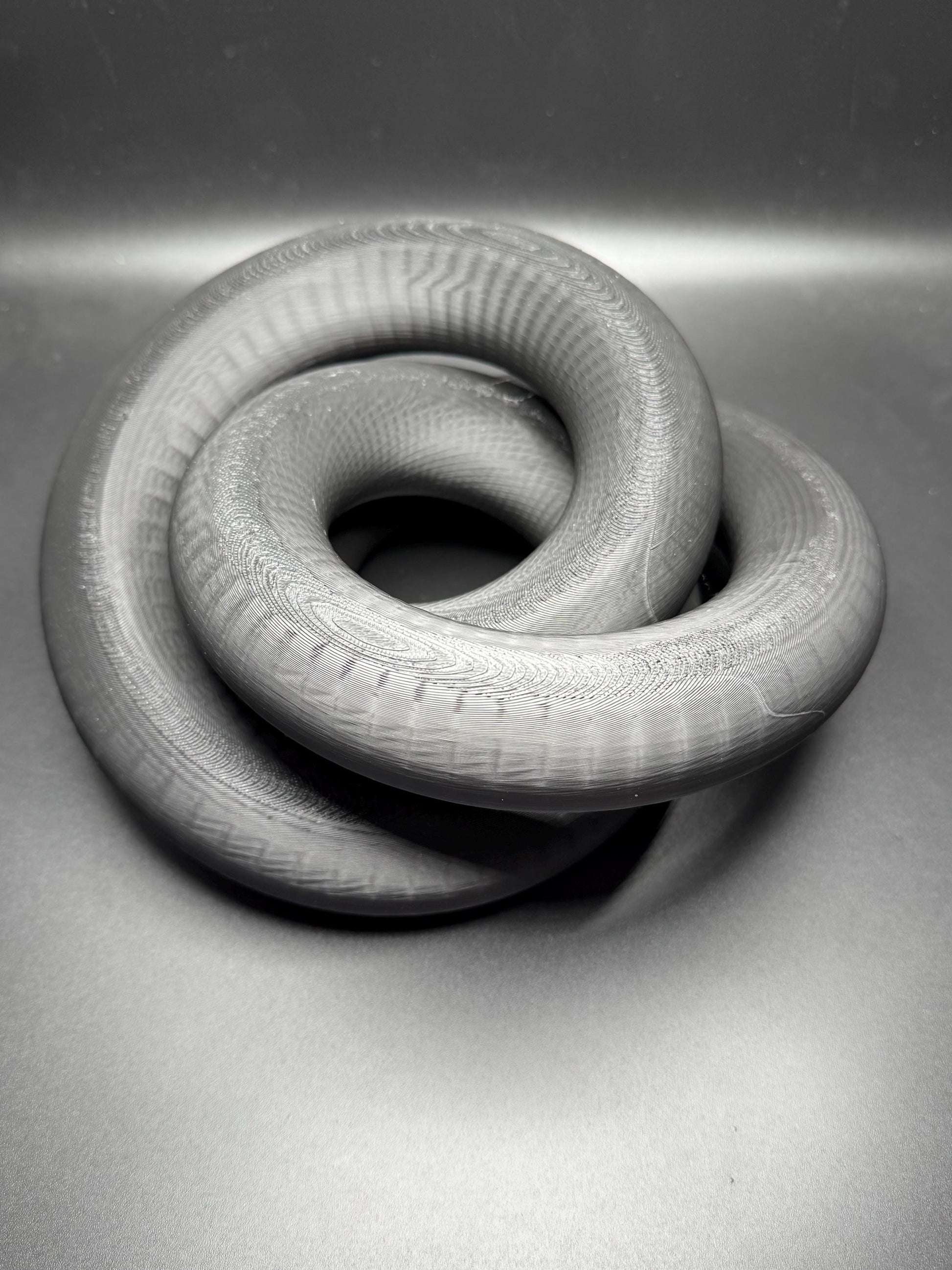 3D Printed Trefoil Knot - High Quality Gift for Teachers, Him or Her - Unique Decorative Art Piece