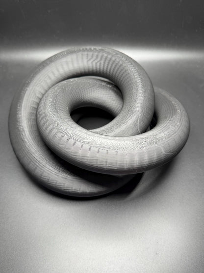 3D Printed Trefoil Knot - High Quality Gift for Teachers, Him or Her - Unique Decorative Art Piece