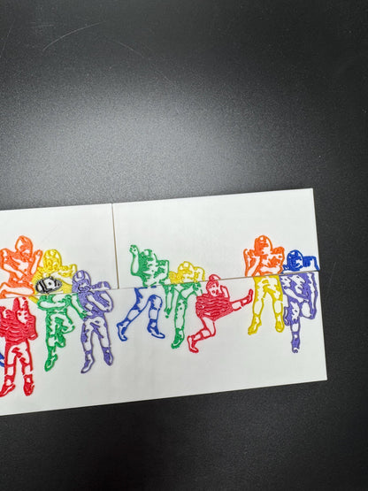 Disappearing Football Player Optical Illusion Puzzle | Fun Brain Teaser & Gift for Sports Lovers | Unique Home Décor