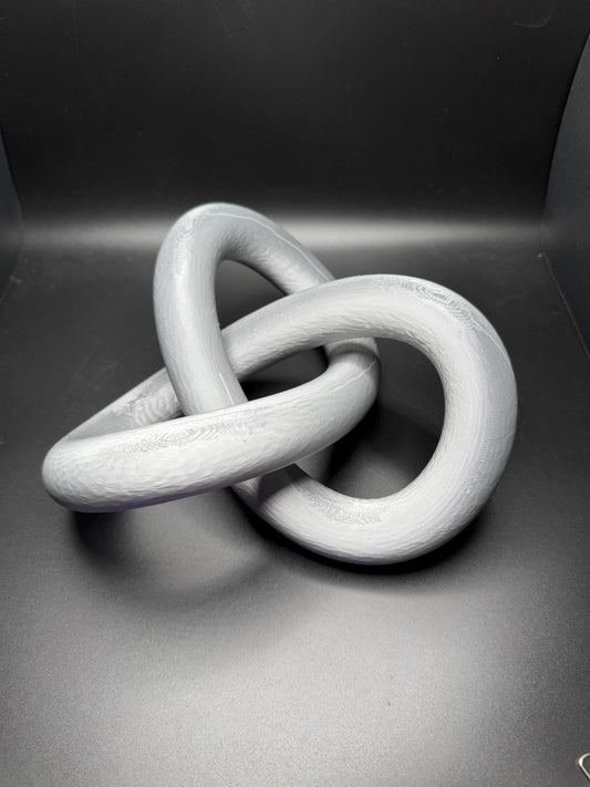 3D Printed Torus Knot - High Quality Gift for Teachers, Him or Her - Unique Decorative Art Piece