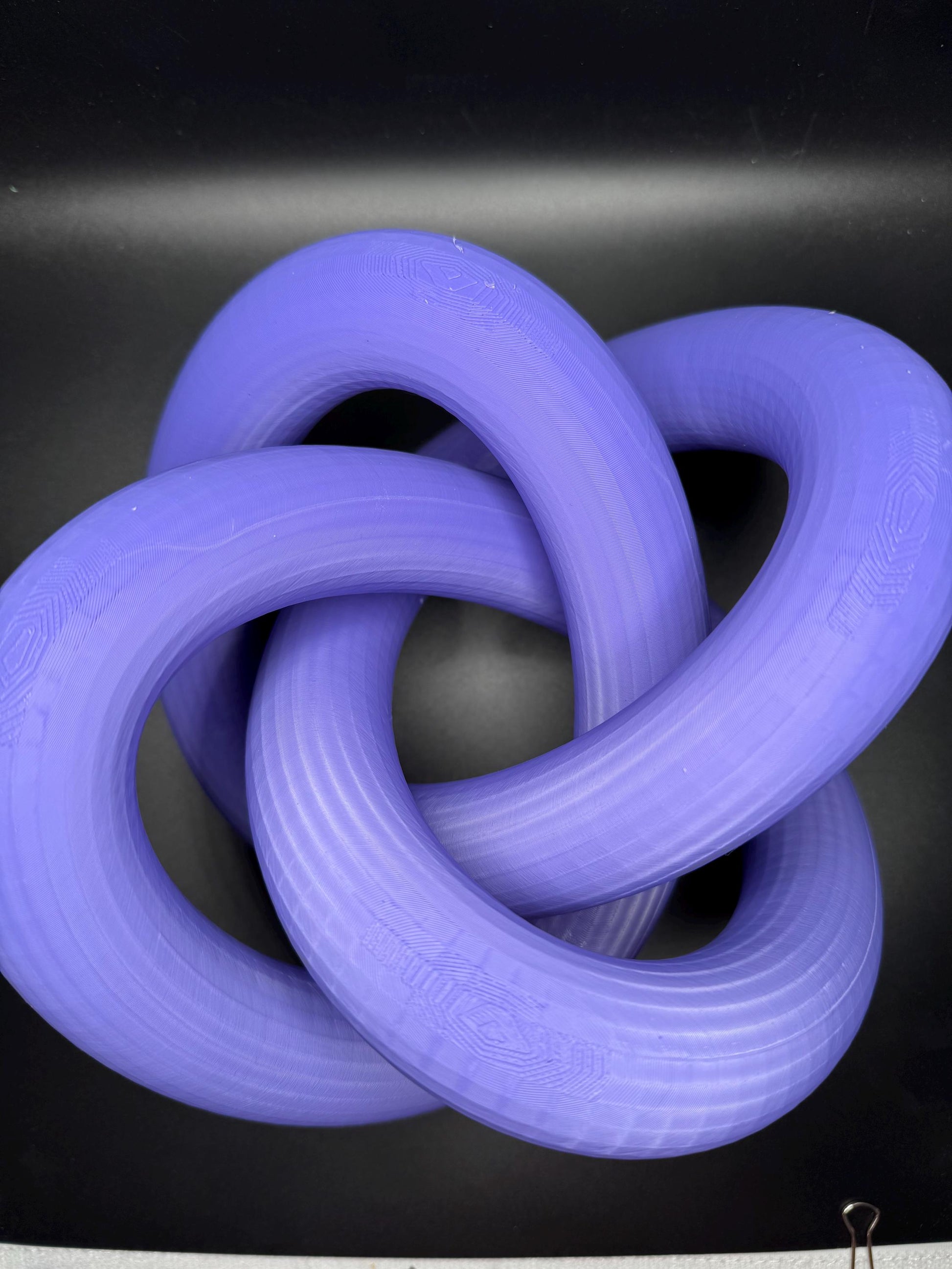 3D Printed Torus Knot - High Quality Gift for Teachers, Him or Her - Unique Decorative Art Piece
