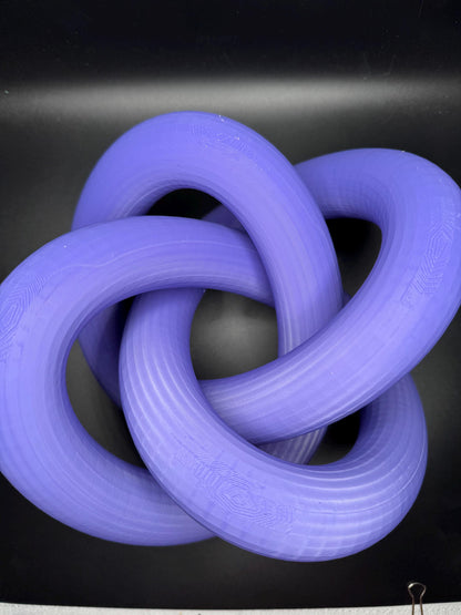 3D Printed Torus Knot - High Quality Gift for Teachers, Him or Her - Unique Decorative Art Piece