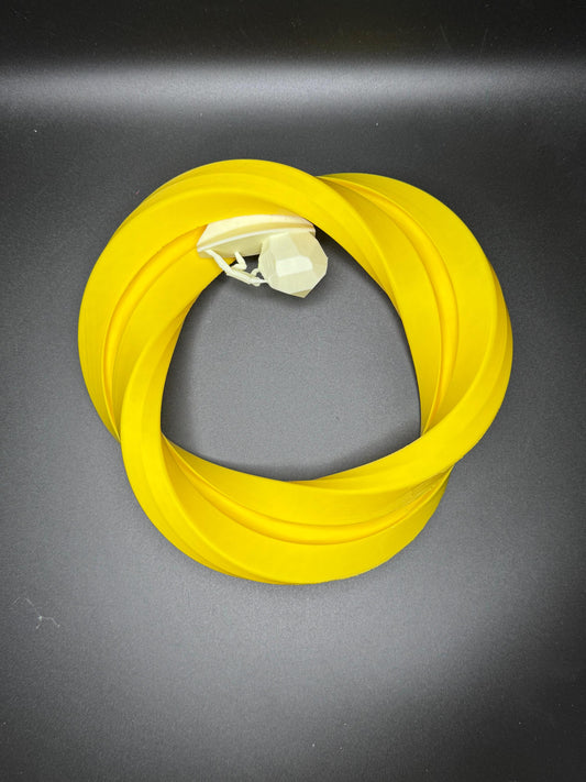 Sisyphos On Mobius Decor Ring - 3D Printed Stylish Accent for Bookshelves, Tables & Cabinets, Modern Home Decor