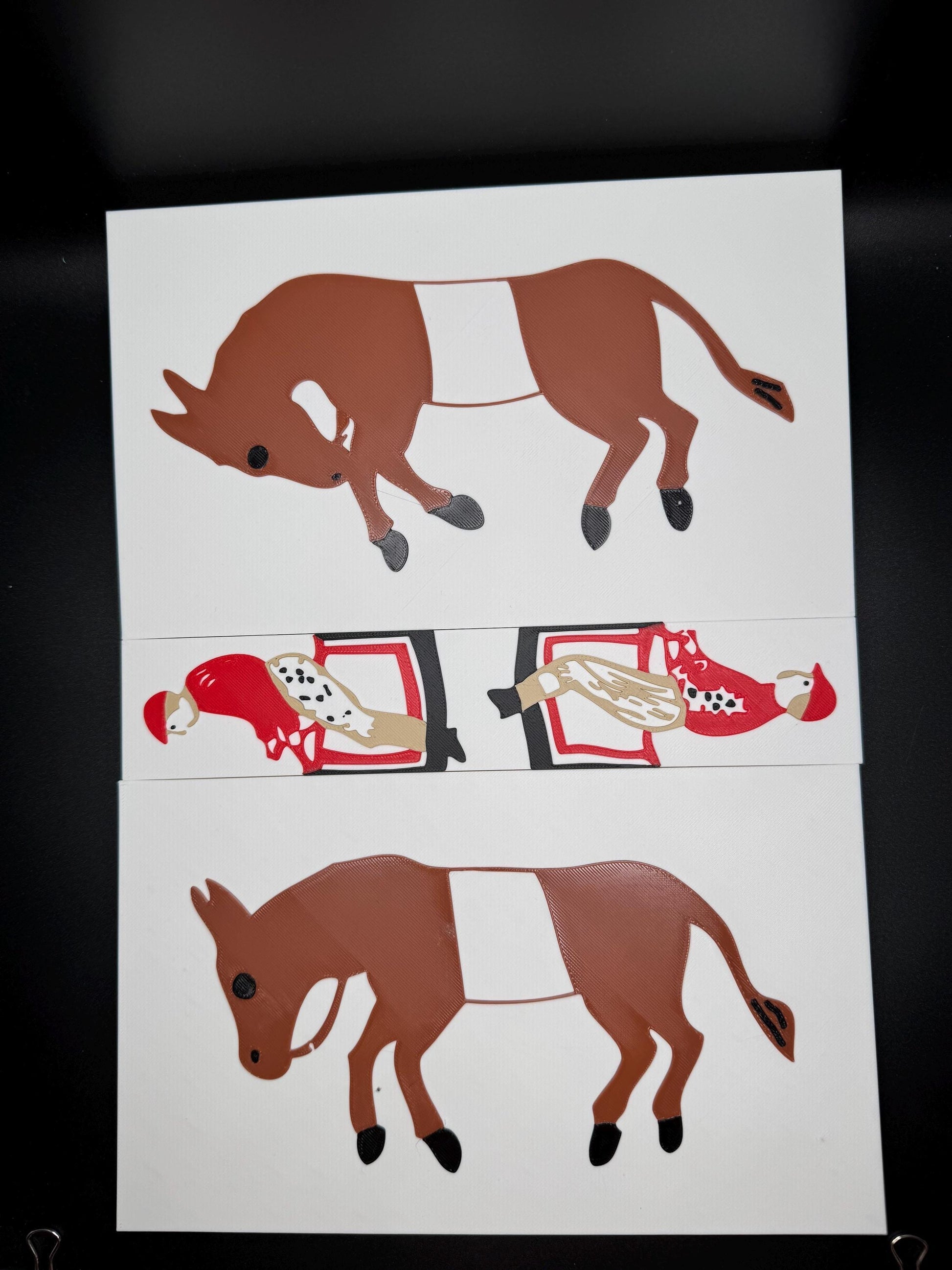 Sam Loyd's Famous Trick Donkeys - Modern 3D Recreation of 1800s Classic, Fun Brain Teaser for All Ages & Puzzle Lovers