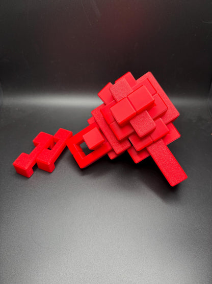 24 Piece Burr Puzzle - Brain Teaser for All Ages, Perfect Gift for Adults And Kids, Challenging & Fun!