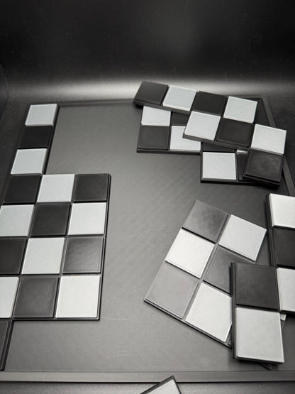 Baffel Puzzle - A Checkerboard Dissection - Modern Recreation of a Classic - Brain Teaser for All Ages - Fun & Challenging Mind Game