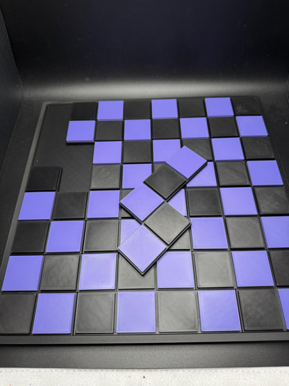 Draught Board Checkerboard Puzzle - Modern Recreation of a Classic - Brain Teaser for All Ages - Fun & Challenging Mind Game