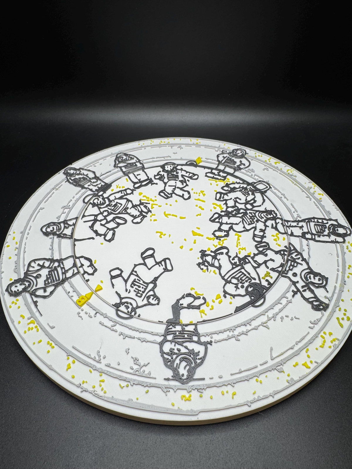 The Missing Astronaut Puzzle - Classic Optical Illusion, Unique Home Décor & Gift Idea, 14 or 15 Astronauts?
