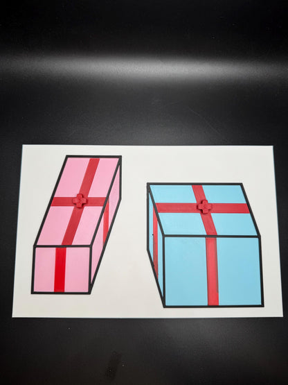 Wide and Long Puzzle, Swap The Lids - Fun Optical Illusion Game for All Ages, Unique Gift Idea