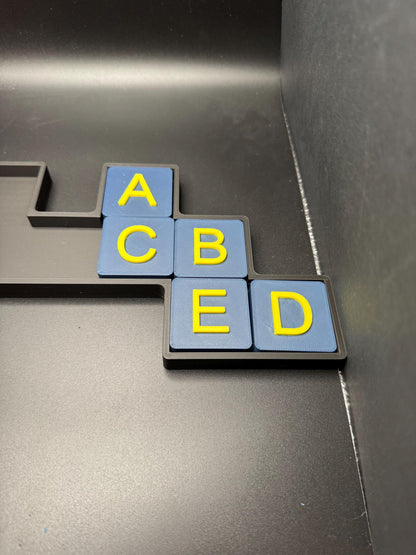 Exchange the Letters Puzzle - Modern Recreation of a Classic Puzzle, Over 15 Inch Wide! Fun Brain Teaser for Adults & Kids