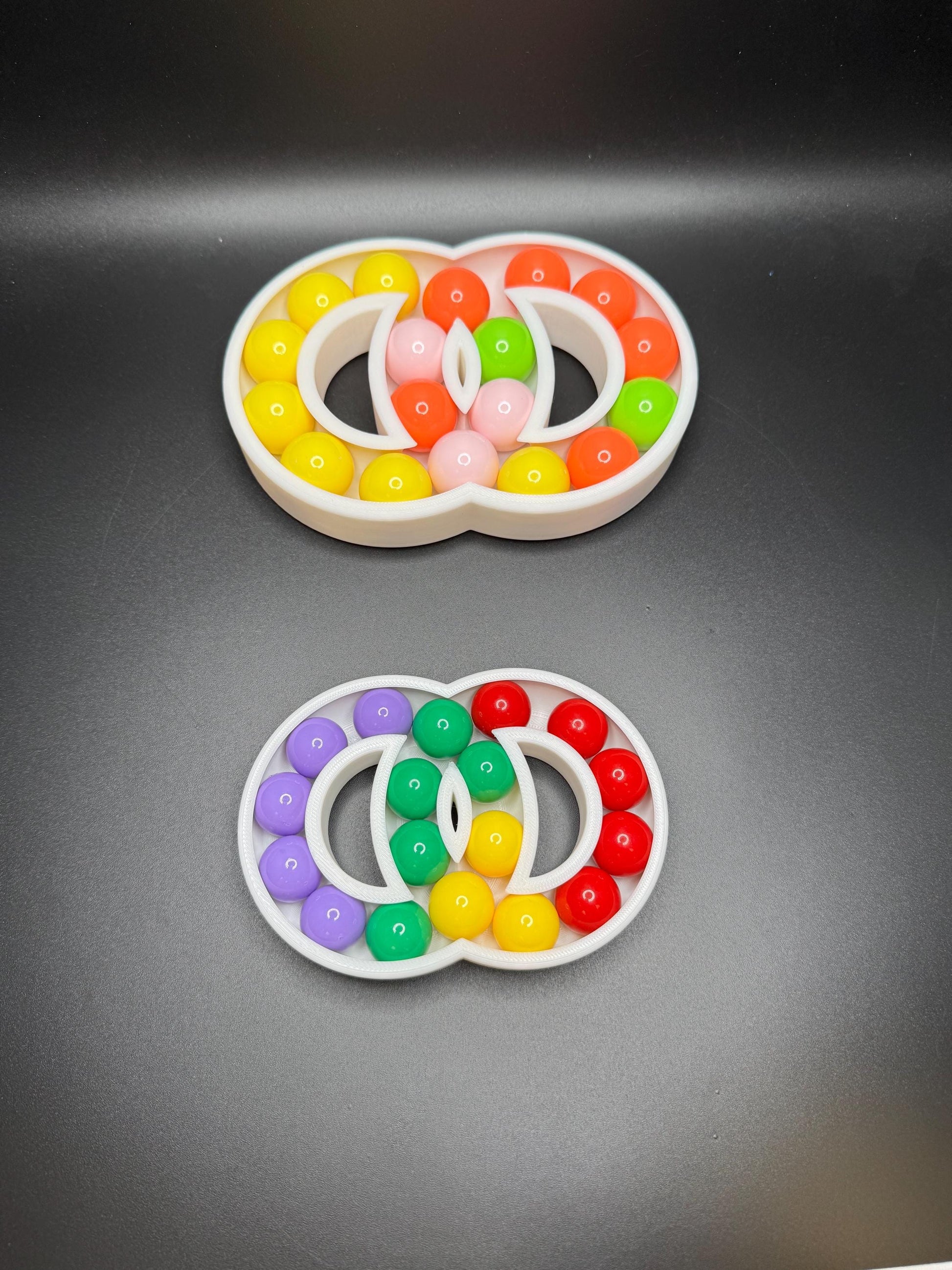 Hungarian Rings Puzzle Game – Devil’s Circles Marble Brain Teaser, Color Matching Logic Toy for Adults & Kids