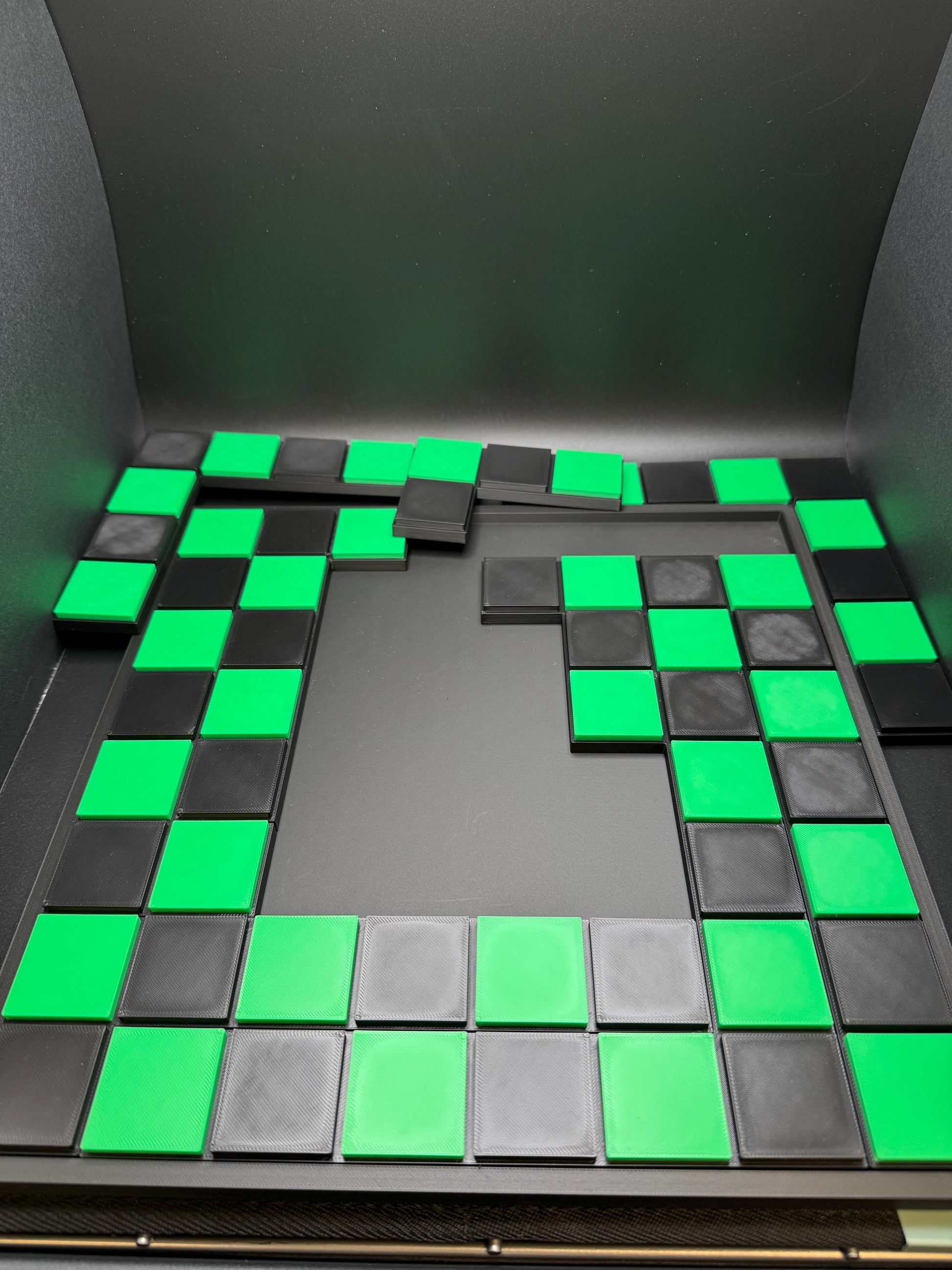 Checkerboard Dissection Puzzle by Sam Loyd - 3D Printed Classic 1914 Brain Teaser Gift for Puzzle Lovers