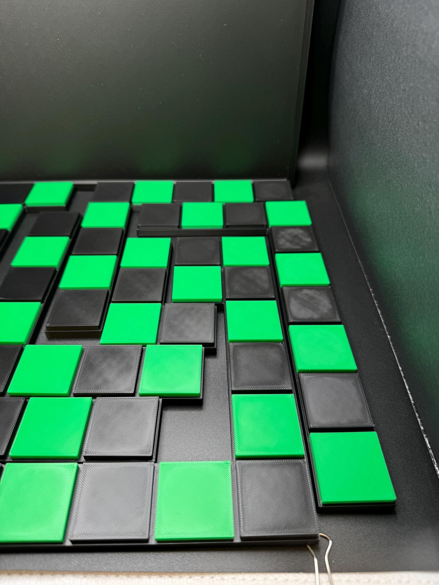 Checkerboard Dissection Puzzle by Sam Loyd - 3D Printed Classic 1914 Brain Teaser Gift for Puzzle Lovers