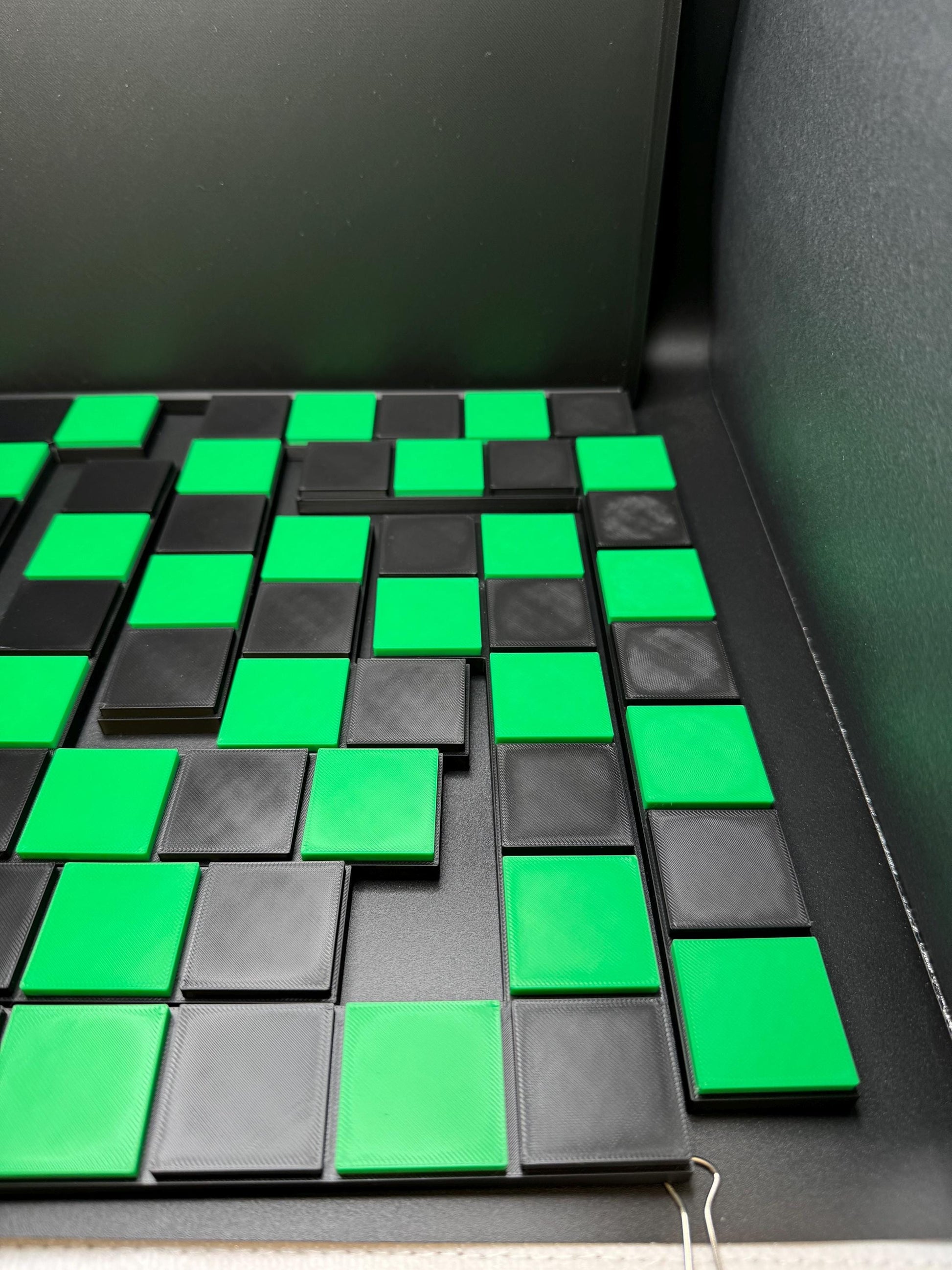 Checkerboard Dissection Puzzle by Sam Loyd - 3D Printed Classic 1914 Brain Teaser Gift for Puzzle Lovers