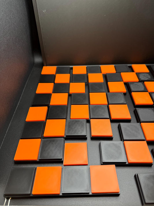 Checkerboard Dissection Puzzle by E. M. Wyatt - 3D Printed Classic 1946 Puzzle, Unique Gift for Puzzle Lovers & Brain Game Enthusiasts